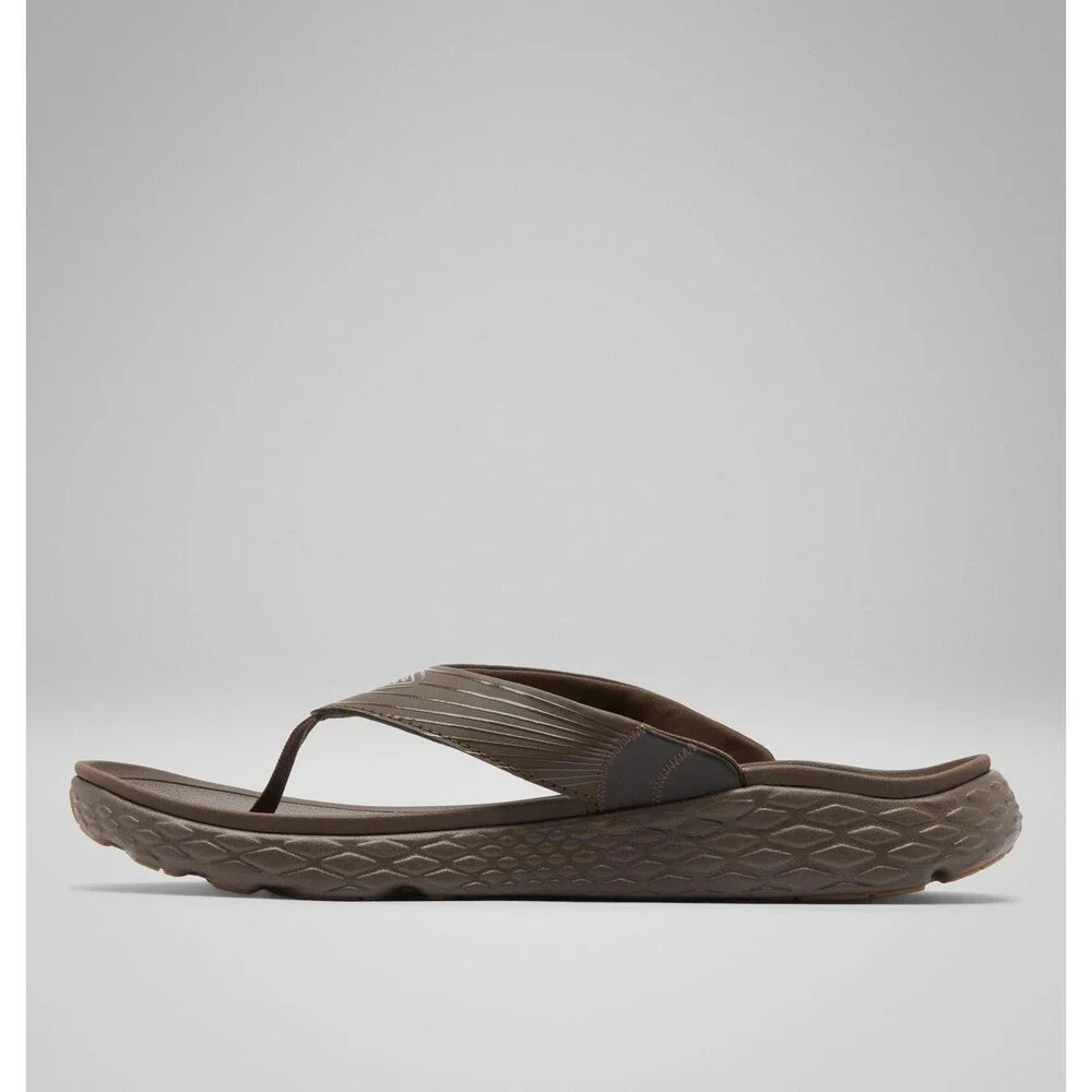 Columbia PFG Castback Sandals Men's 12 Espresso Black Slip On Flip Flop RHS9330